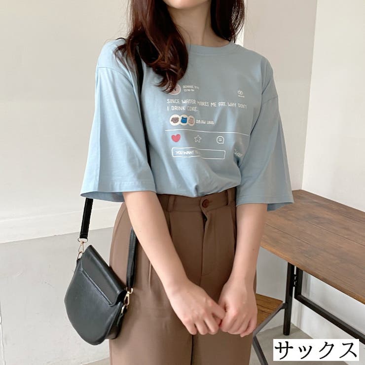 キャラクターミニプリントtシャツ オーバーサイズ ビッグシルエット 品番 Shnw Lady Like レディライク のレディース ファッション通販 Shoplist ショップリスト