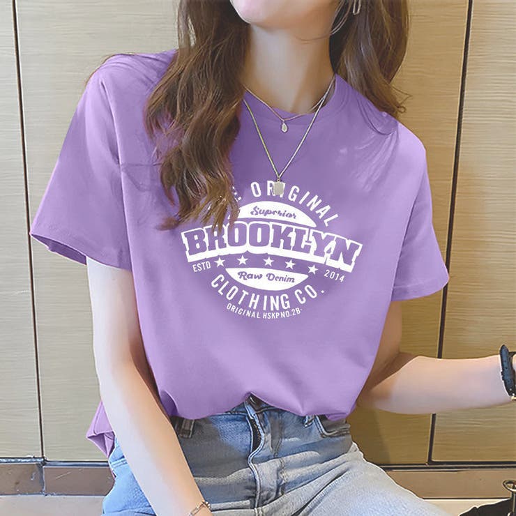 BROOKLYNロゴTシャツ トップス アメカジ[品番：SHNW0003480