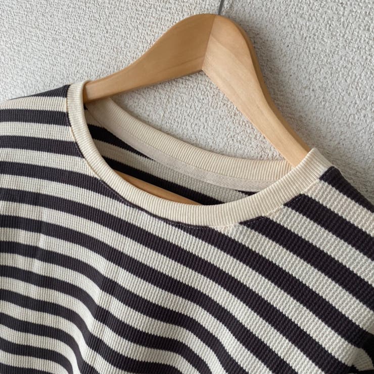 ◎junko◎ TODAYFUL ワッフルボーダーロングT TODAYFUL 予約商品/TODAYFUL トゥデイフル Border Long T-shirts