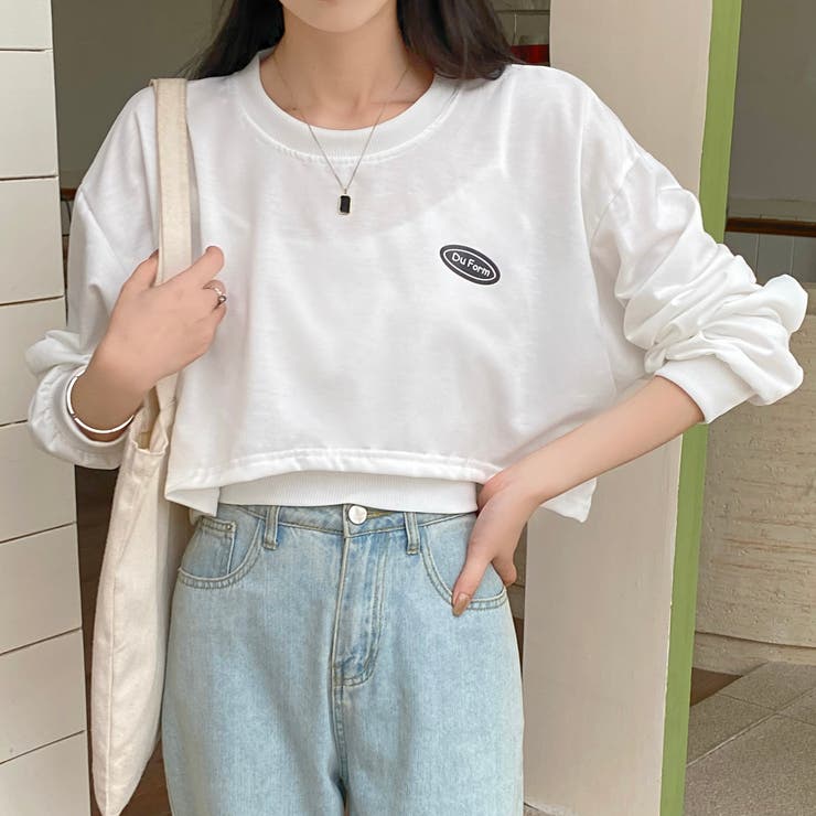 イレギュラーヘムショートトップス2点セット ロンT ロングT