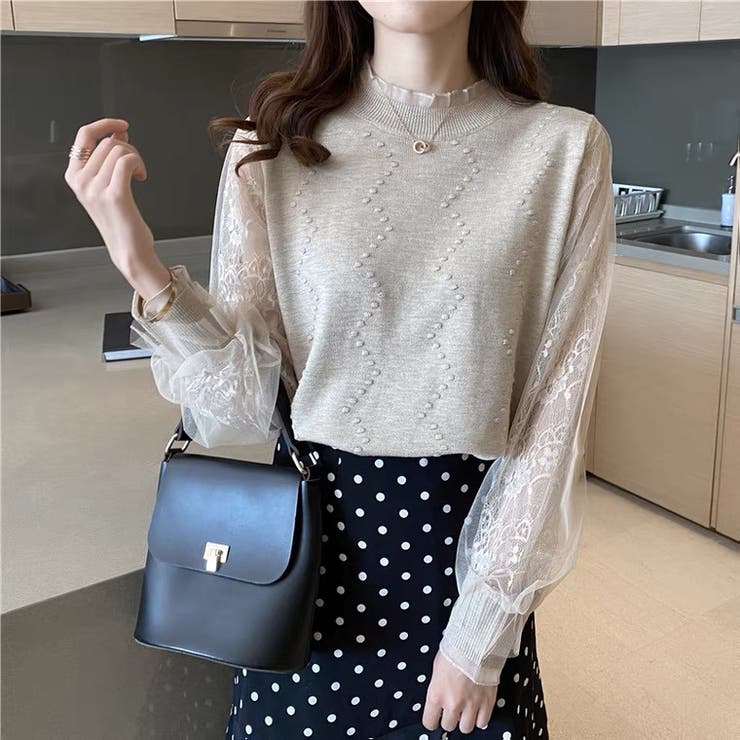 美品✨レオナール❤️ラインストーン ビーズ 装飾 半袖 ニット LL ネイビー 美品✨レオナール❤️ラインストーン ビーズ 装飾 半袖 ニット