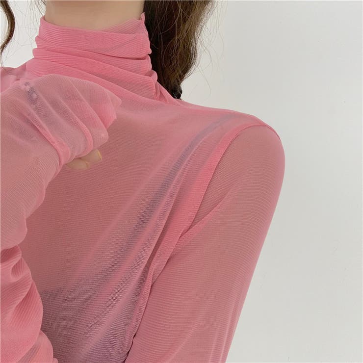 タートルシアートップス シースルー 肌見せ[品番：SHNW0006599]｜LADY