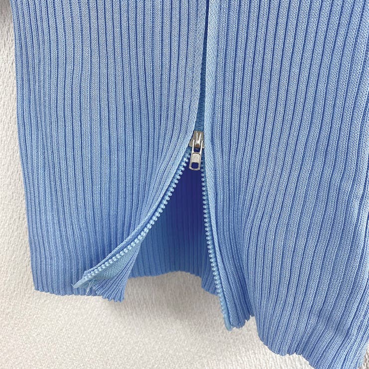 ダブルファスナー襟付きニット トップス ダブルジップ | LADY LIKE  | 詳細画像41 