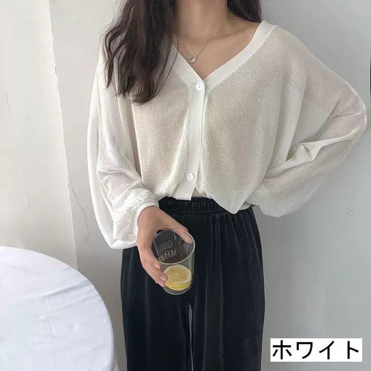 TODAYFULトゥデイフル　シアーカーディガン　ノースリーブ 　ホワイト TODAYFUL/トゥデイフル】2set Sheer Knit/シアーニット