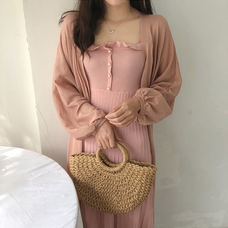 タグ付き LIMI feu ロングカーディガン シワ加工 透け感 S
