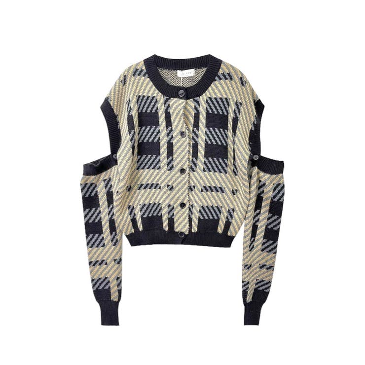 袖取り外し2WAY丸首カーディガン | LADY LIKE  | 詳細画像5 