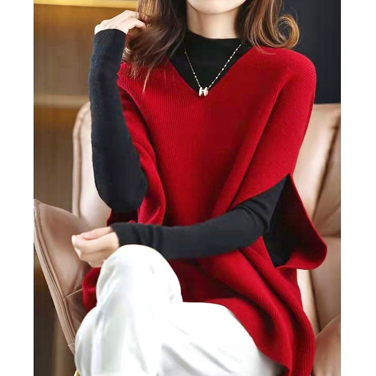 ドロップショルダーノースリーブニット | LADY LIKE  | 詳細画像12 