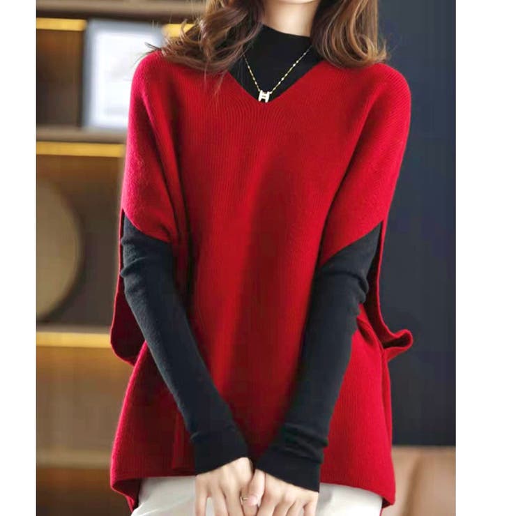 ドロップショルダーノースリーブニット | LADY LIKE  | 詳細画像11 