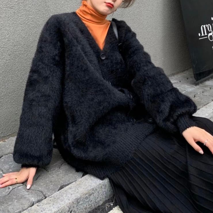 Drawerシャギーフリンジカーディガン 黒 Mサイズ 新品未使用 Drawerシャギーフリンジカーディガン 黒 Mサイズ ドゥロワーのフリンジ