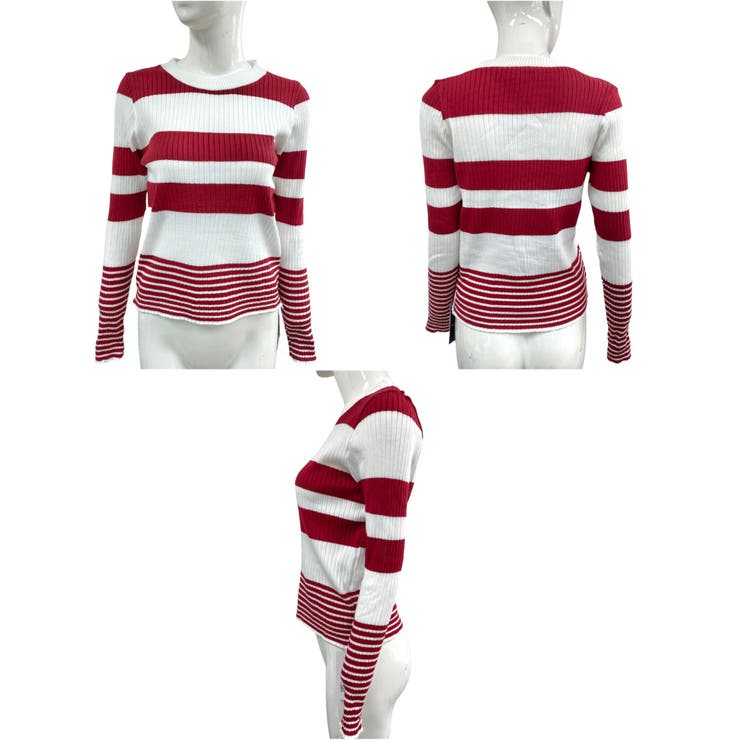 変則ボーダーリブニット | LADY LIKE  | 詳細画像7 