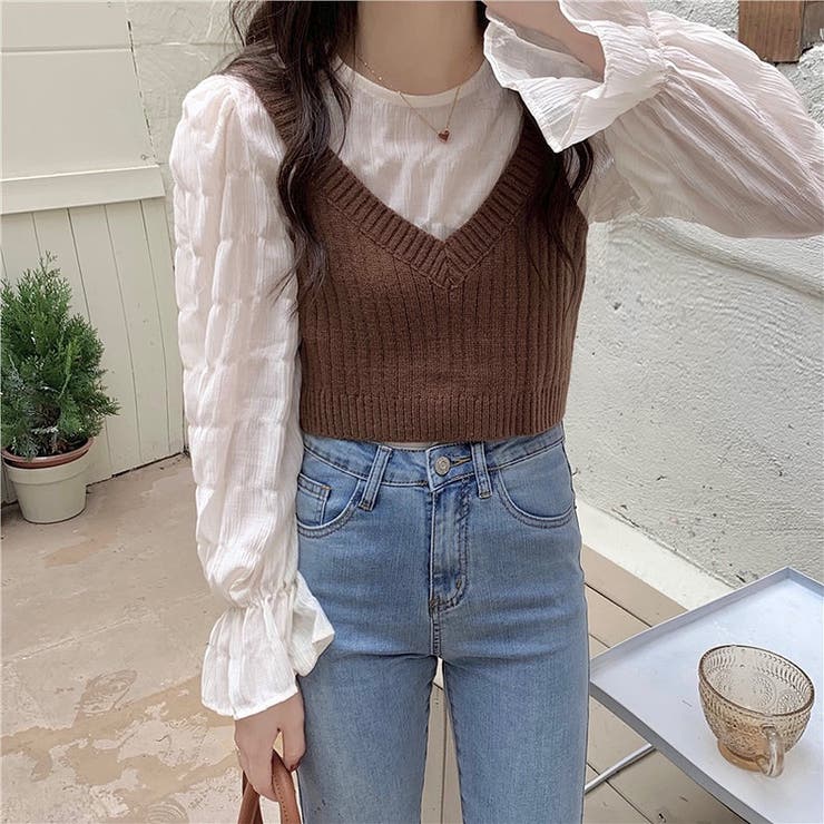 キャンディスリーブくしゅくしゅブラウス | LADY LIKE  | 詳細画像11 