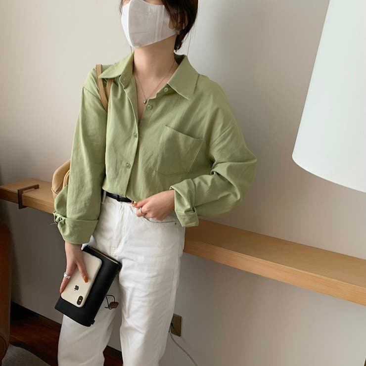 ビッグポケットピーチフェイスレギュラーシャツ | LADY LIKE  | 詳細画像14 