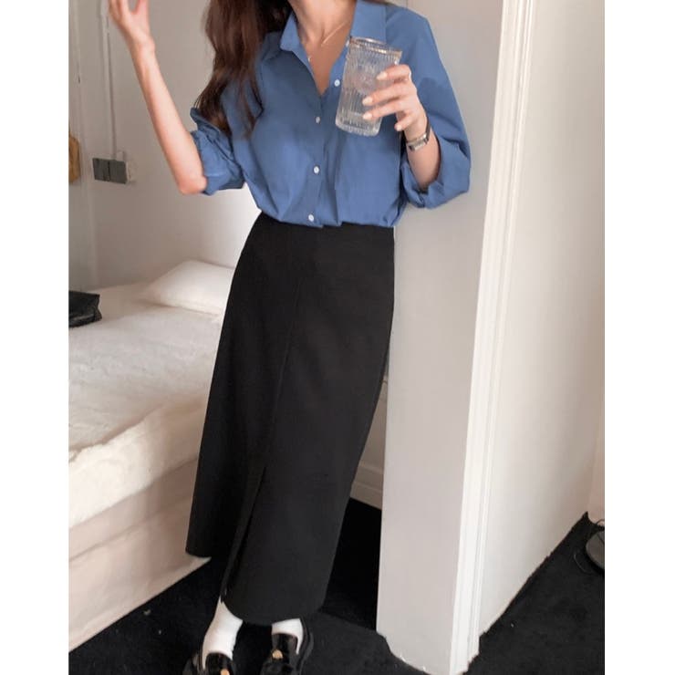 ビッグポケットピーチフェイスレギュラーシャツ | LADY LIKE  | 詳細画像3 