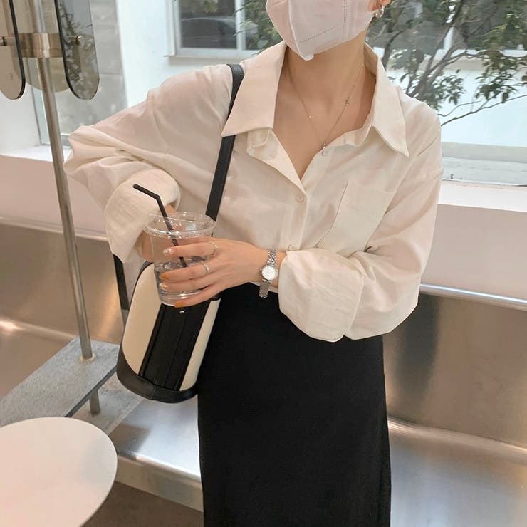 ビッグポケットピーチフェイスレギュラーシャツ | LADY LIKE  | 詳細画像4 