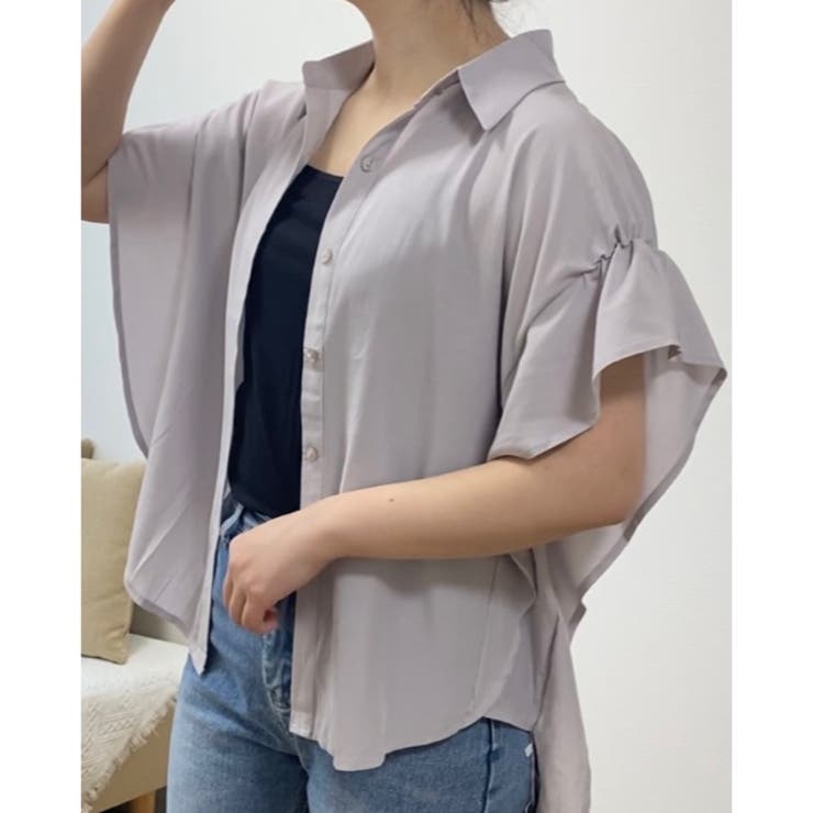 変形スリーブデザインシャツ | LADY LIKE  | 詳細画像2 