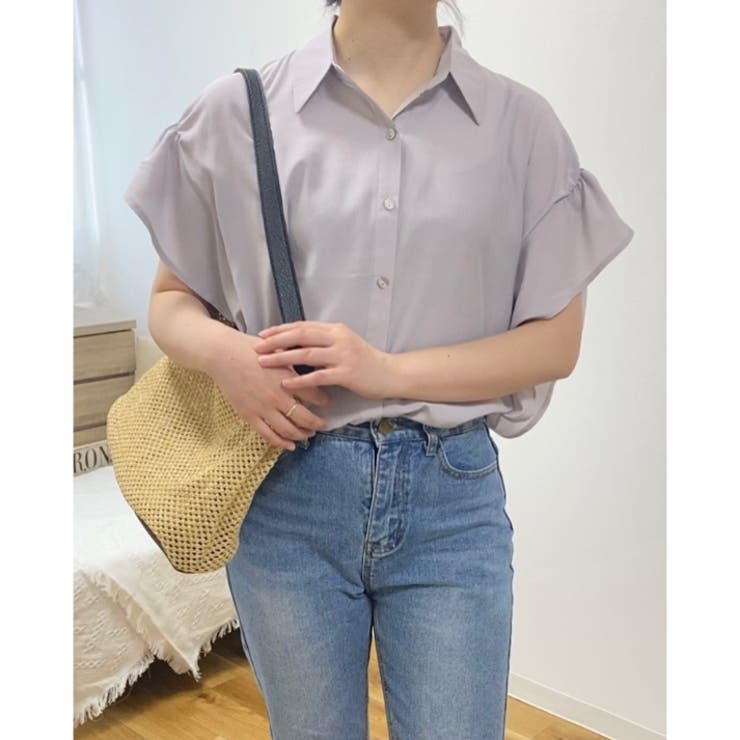 変形スリーブデザインシャツ | LADY LIKE  | 詳細画像3 