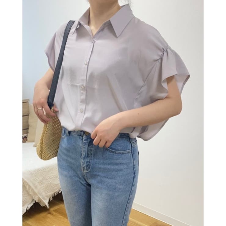 変形スリーブデザインシャツ | LADY LIKE  | 詳細画像4 