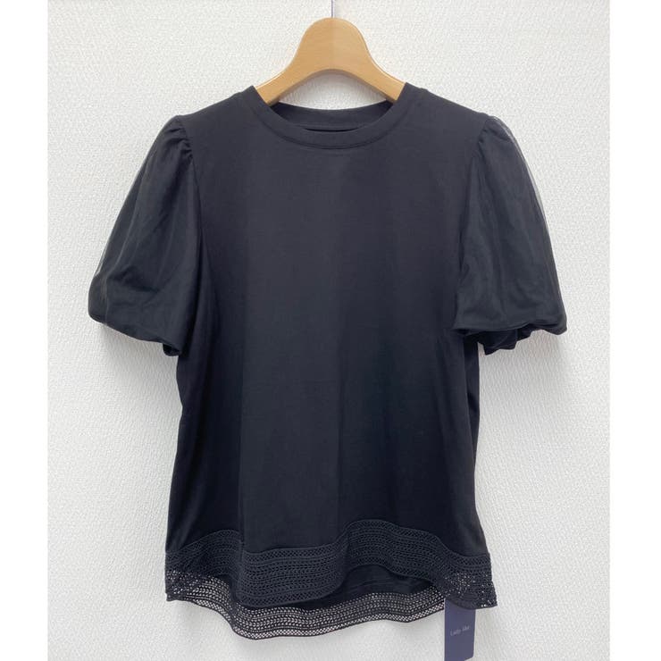 バルーンスリーブ裾レースTシャツ[品番：SHNW0009334]｜LADY