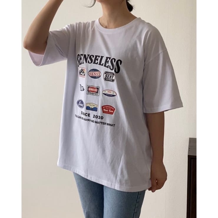 マルチロゴプリントTシャツ[品番：SHNW0009519]｜LADY LIKE