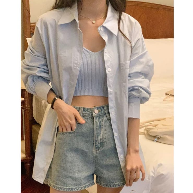 バックデザイン肌見せシャツ | LADY LIKE  | 詳細画像12 