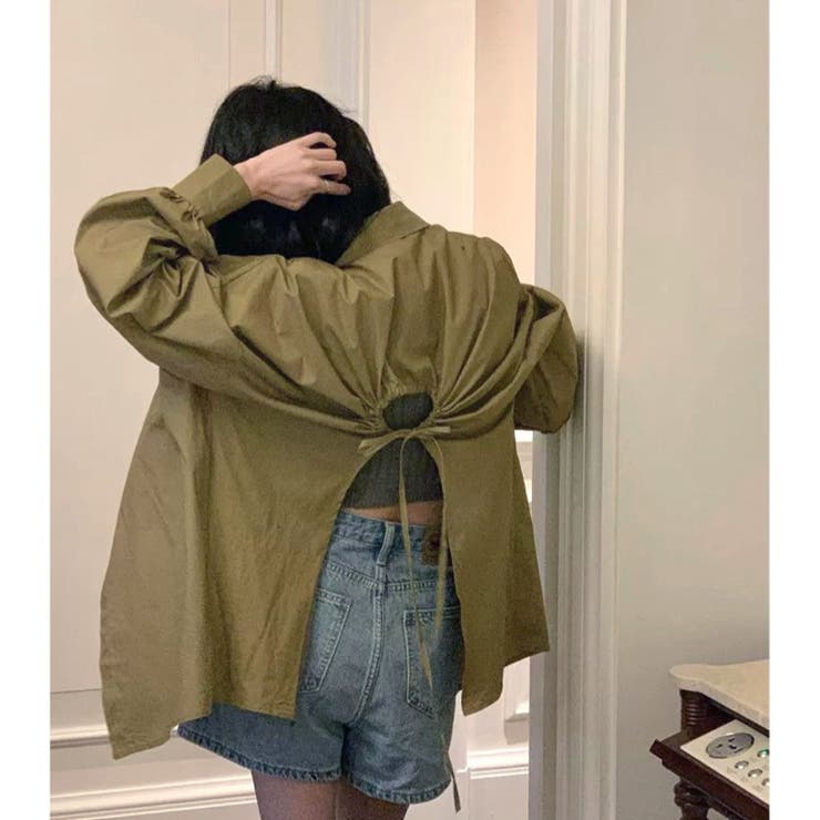 バックデザイン肌見せシャツ | LADY LIKE  | 詳細画像14 