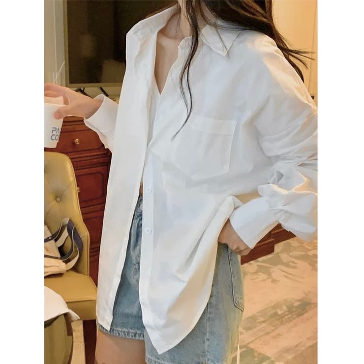 バックデザイン肌見せシャツ | LADY LIKE  | 詳細画像5 