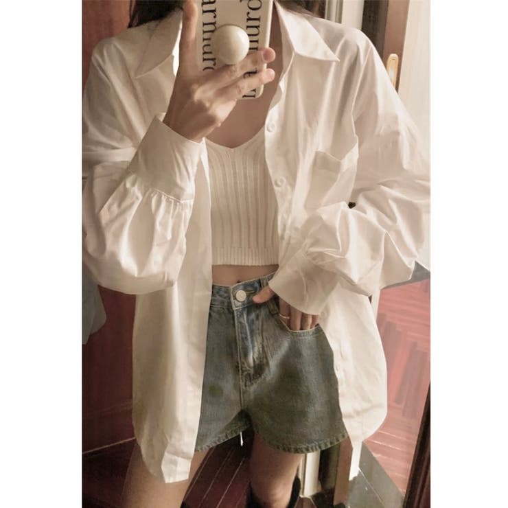 バックデザイン肌見せシャツ | LADY LIKE  | 詳細画像6 