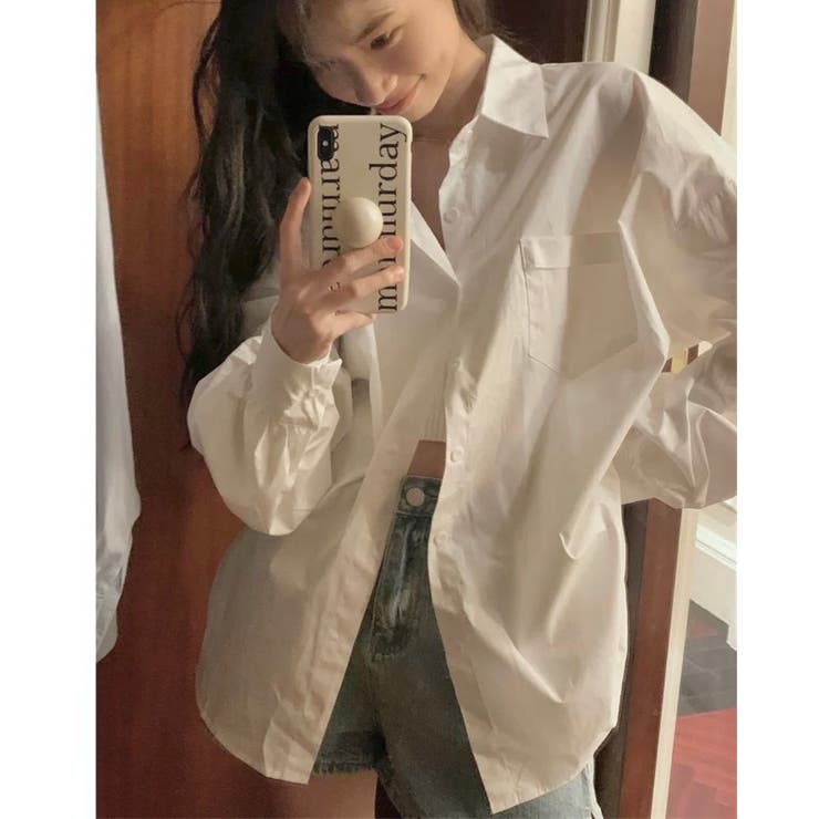 バックデザイン肌見せシャツ | LADY LIKE  | 詳細画像7 