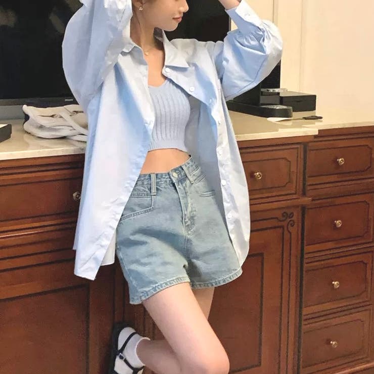 バックデザイン肌見せシャツ | LADY LIKE  | 詳細画像9 