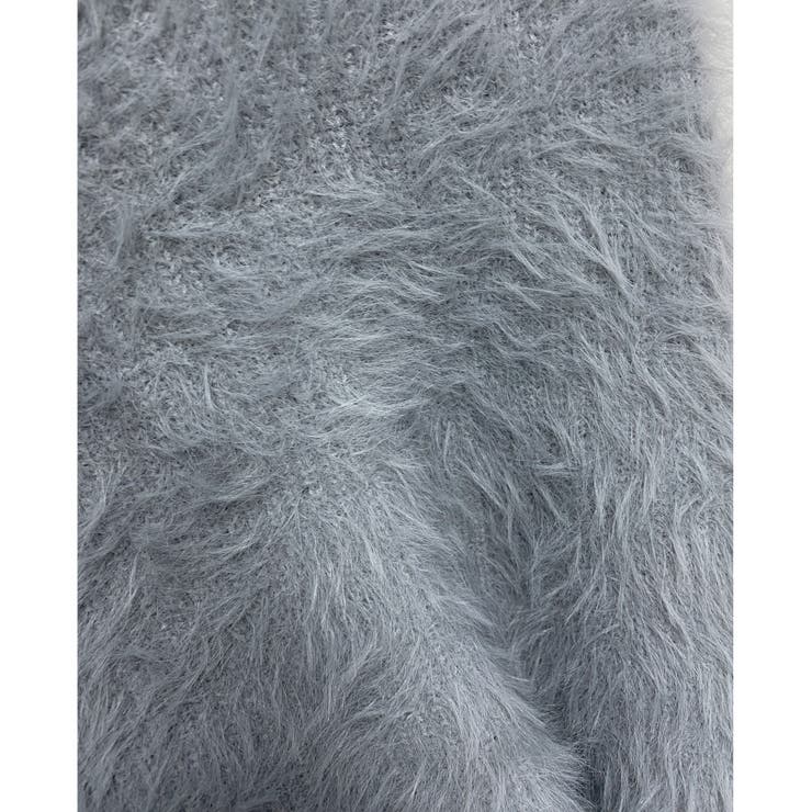 クロップド丈V開きシャギーニット | LADY LIKE  | 詳細画像32 