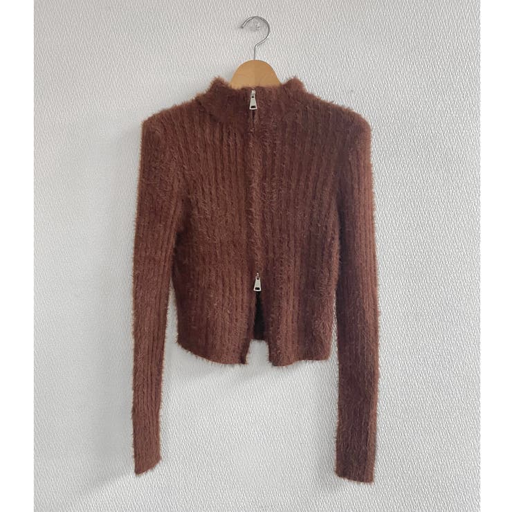 ダブルジップシャギーニット | LADY LIKE  | 詳細画像5 