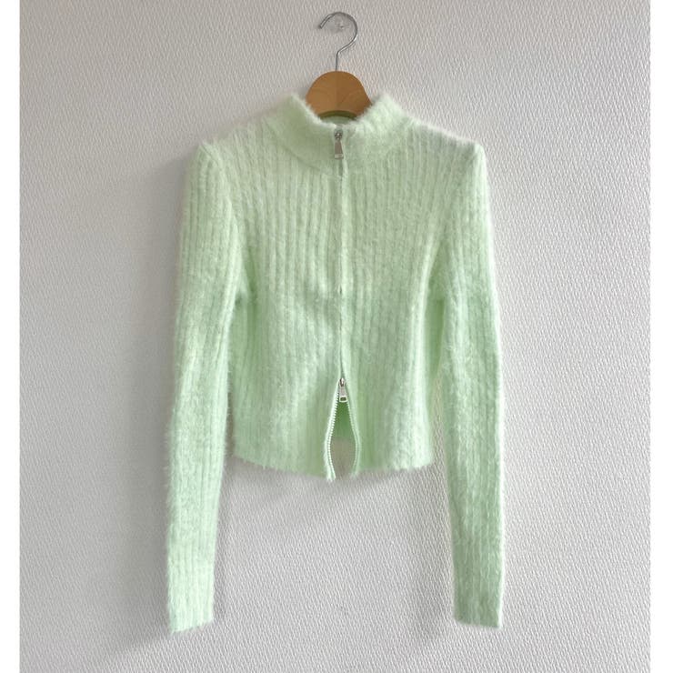 ダブルジップシャギーニット | LADY LIKE  | 詳細画像6 