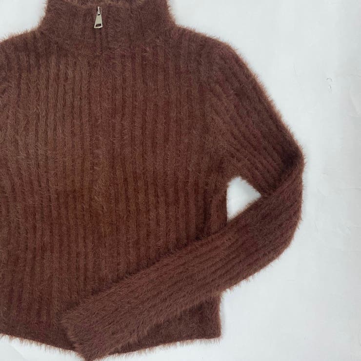 ダブルジップシャギーニット | LADY LIKE  | 詳細画像8 