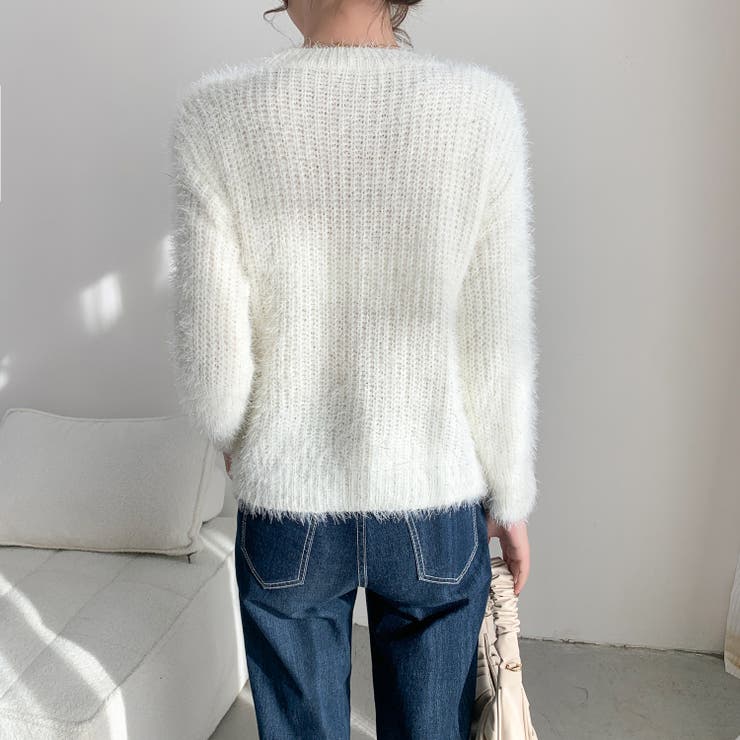 パールデザインふわふわニット | LADY LIKE  | 詳細画像10 