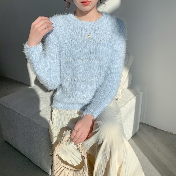 パールデザインふわふわニット | LADY LIKE  | 詳細画像19 