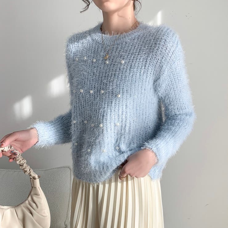 パールデザインふわふわニット | LADY LIKE  | 詳細画像21 