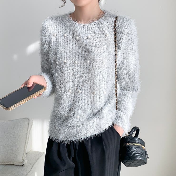 パールデザインふわふわニット | LADY LIKE  | 詳細画像29 