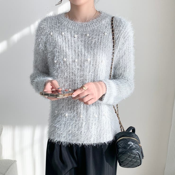 パールデザインふわふわニット | LADY LIKE  | 詳細画像31 