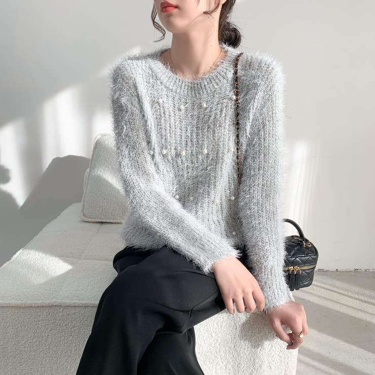 パールデザインふわふわニット | LADY LIKE  | 詳細画像33 