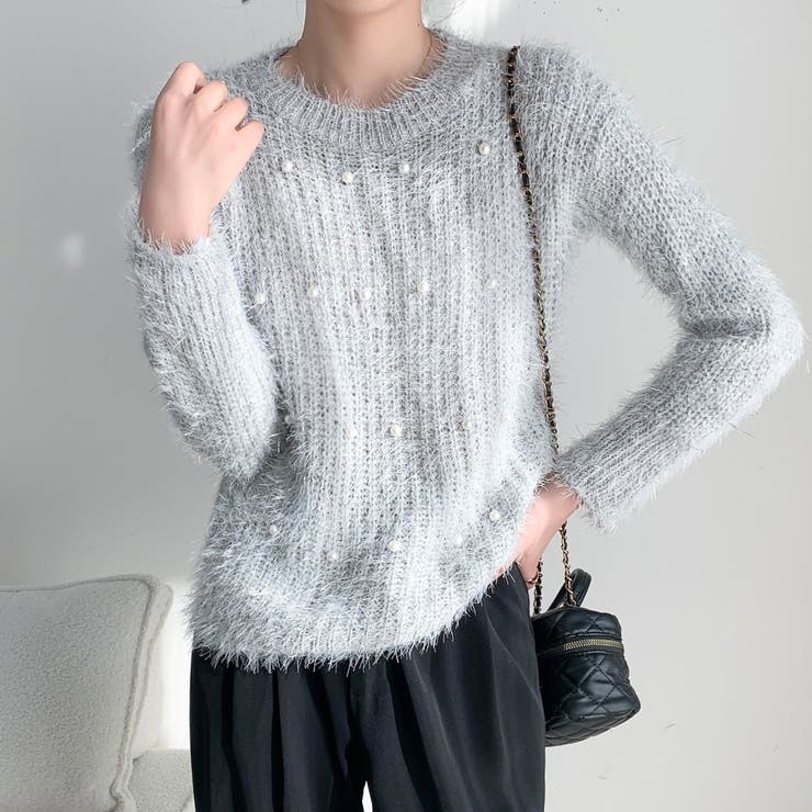 パールデザインふわふわニット | LADY LIKE  | 詳細画像34 