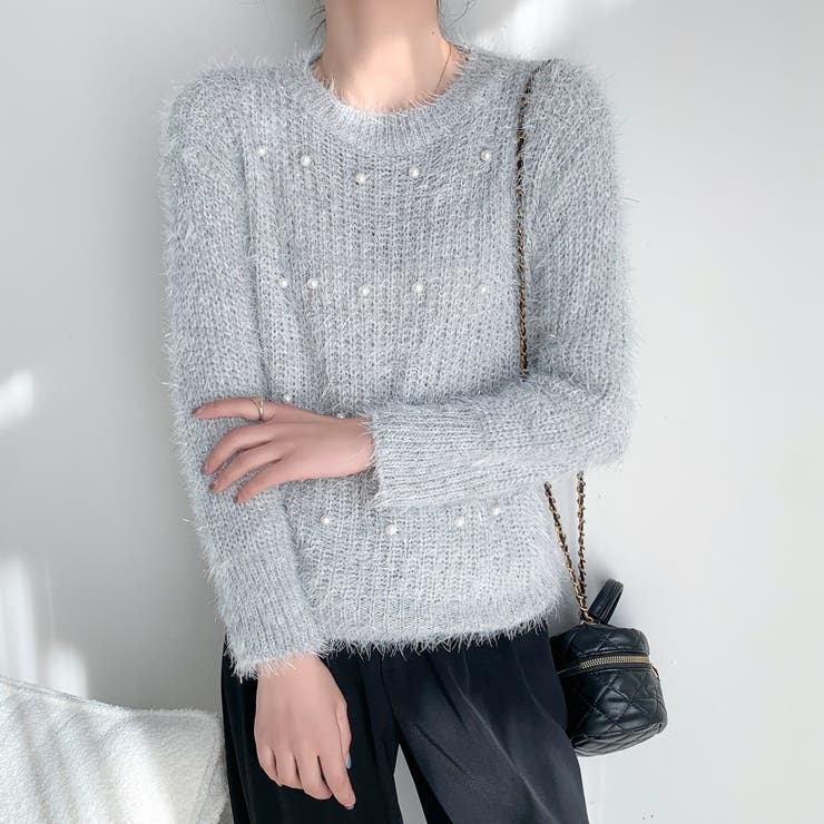 パールデザインふわふわニット | LADY LIKE  | 詳細画像35 