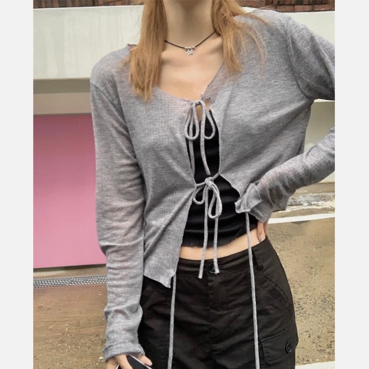 トリプルリボンやわらかカーディガン | LADY LIKE  | 詳細画像11 