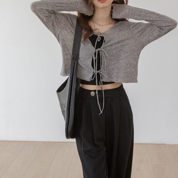 トリプルリボンやわらかカーディガン | LADY LIKE  | 詳細画像3 