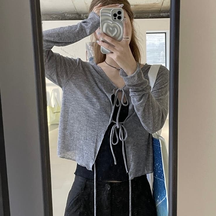 トリプルリボンやわらかカーディガン | LADY LIKE  | 詳細画像6 