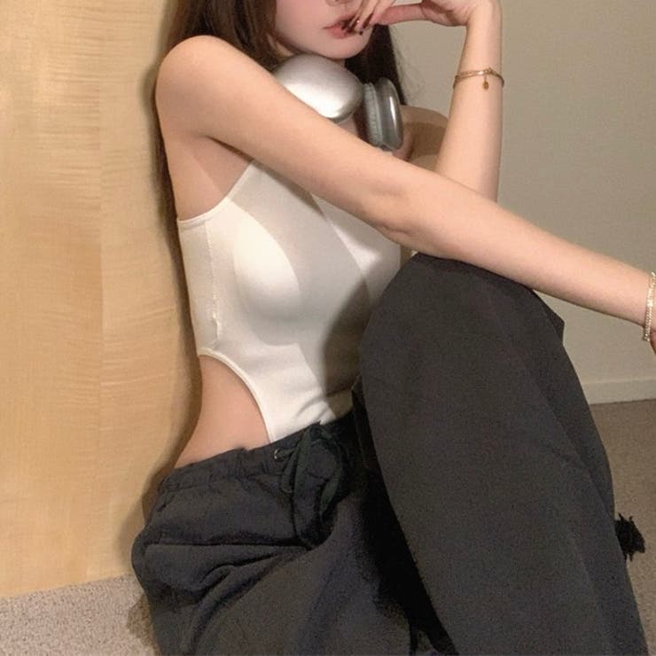 サイド開きカップ付きタンク型ボディスーツ | LADY LIKE  | 詳細画像12 