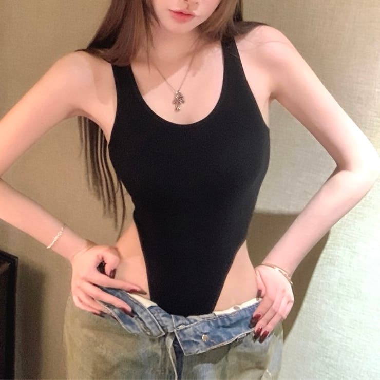 サイド開きカップ付きタンク型ボディスーツ | LADY LIKE  | 詳細画像2 