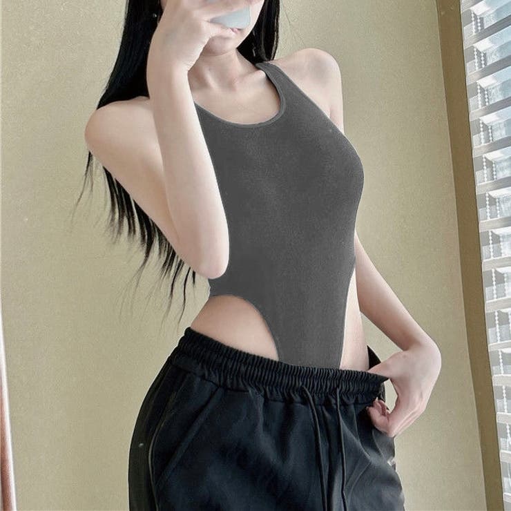 サイド開きカップ付きタンク型ボディスーツ | LADY LIKE  | 詳細画像22 