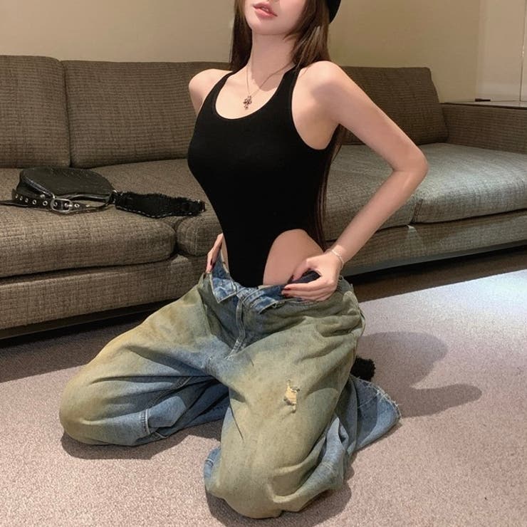 サイド開きカップ付きタンク型ボディスーツ | LADY LIKE  | 詳細画像6 