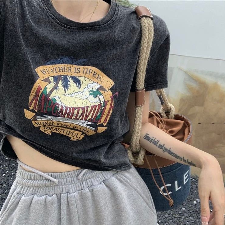 古着 女優 ケイト ミラー ホワイト Tシャツ プリント L 輸入