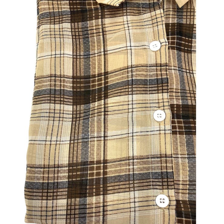 チェック柄ゆったりシアーシャツ | LADY LIKE  | 詳細画像38